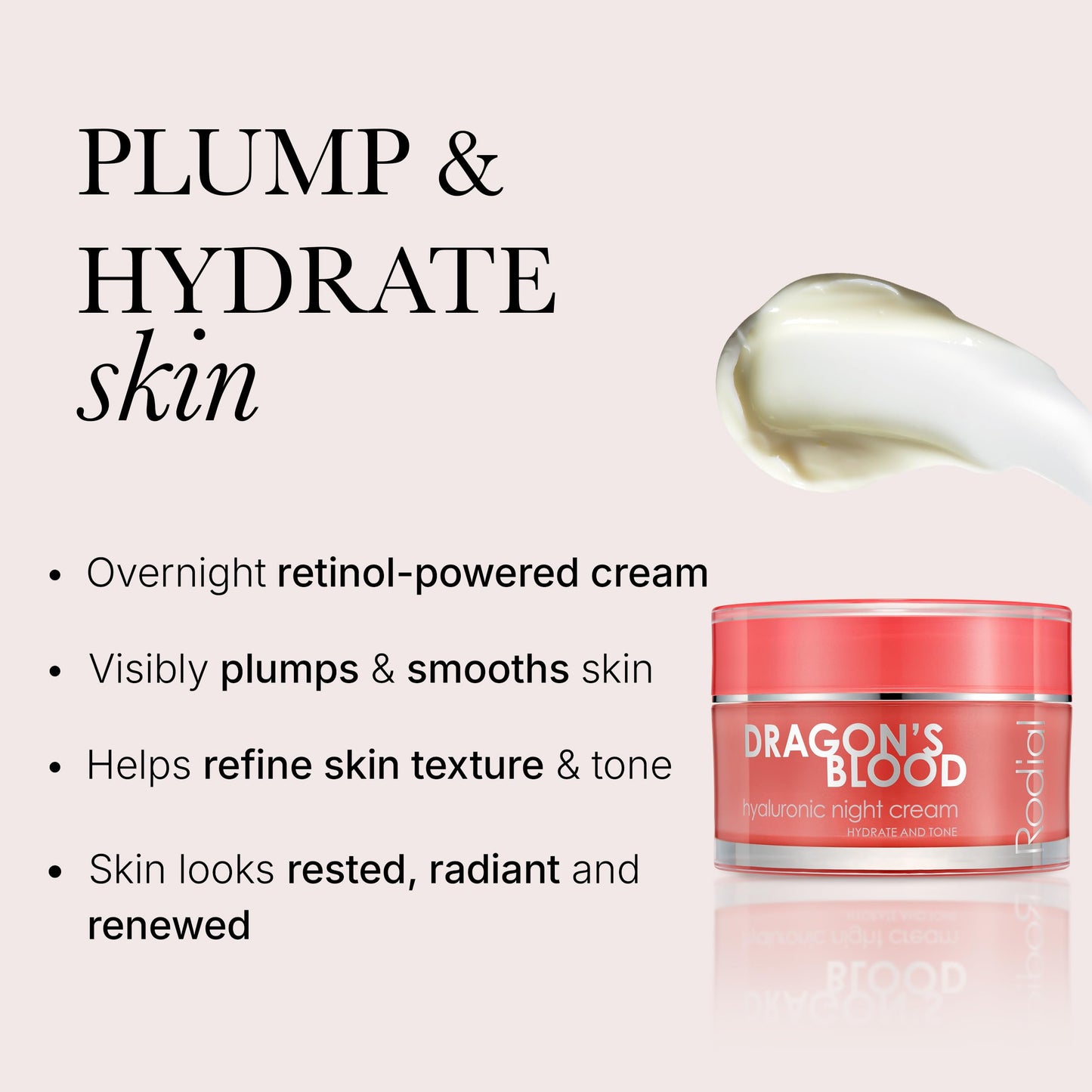 Rodial Dragon's Blood Hyaluronic Night Cream, 1.7 Fl Oz