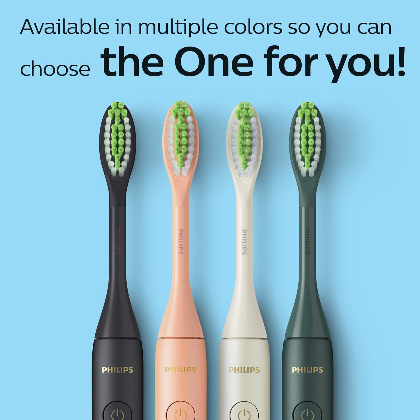 Philips Sonicare One by Sonicare Rechargeable Toothbrush, Shimmer, HY1200/25 (Pack of 3)