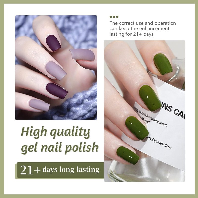 JODSONE Gel Nail Polish Kit - 60 PCS with UV Light | 55 Vibrant Colors, Base & Top Coat Included