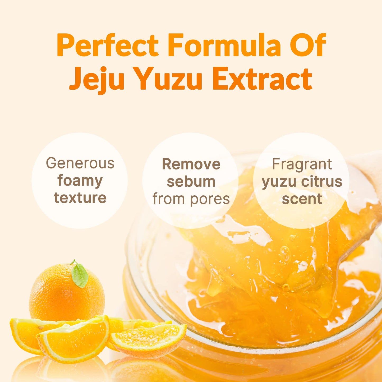 LALARECIPE Yuzu Self-Foaming 3-in-1 Facial Cleanser – Korean Daily Face Wash with AHA BHA PHA for Gentle Exfoliation and Pore Care – Hydrating Cleanser for Dry and Sensitive Skin (200ml/ 6.6 fl oz)