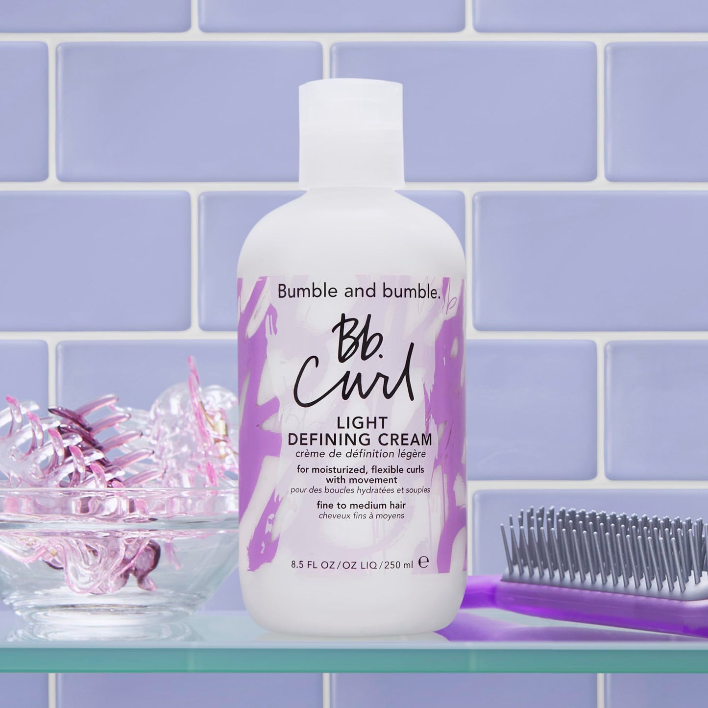 Bumble and bumble. Curl Defining Styling Cream | Moisture and Definition|Fine to Medium Curly, Wavy Hair | Anti Frizz | Hold and Shine | With Jojoba Avocado+ Coconut Oils | Standard Size, 8.5 Fl Oz