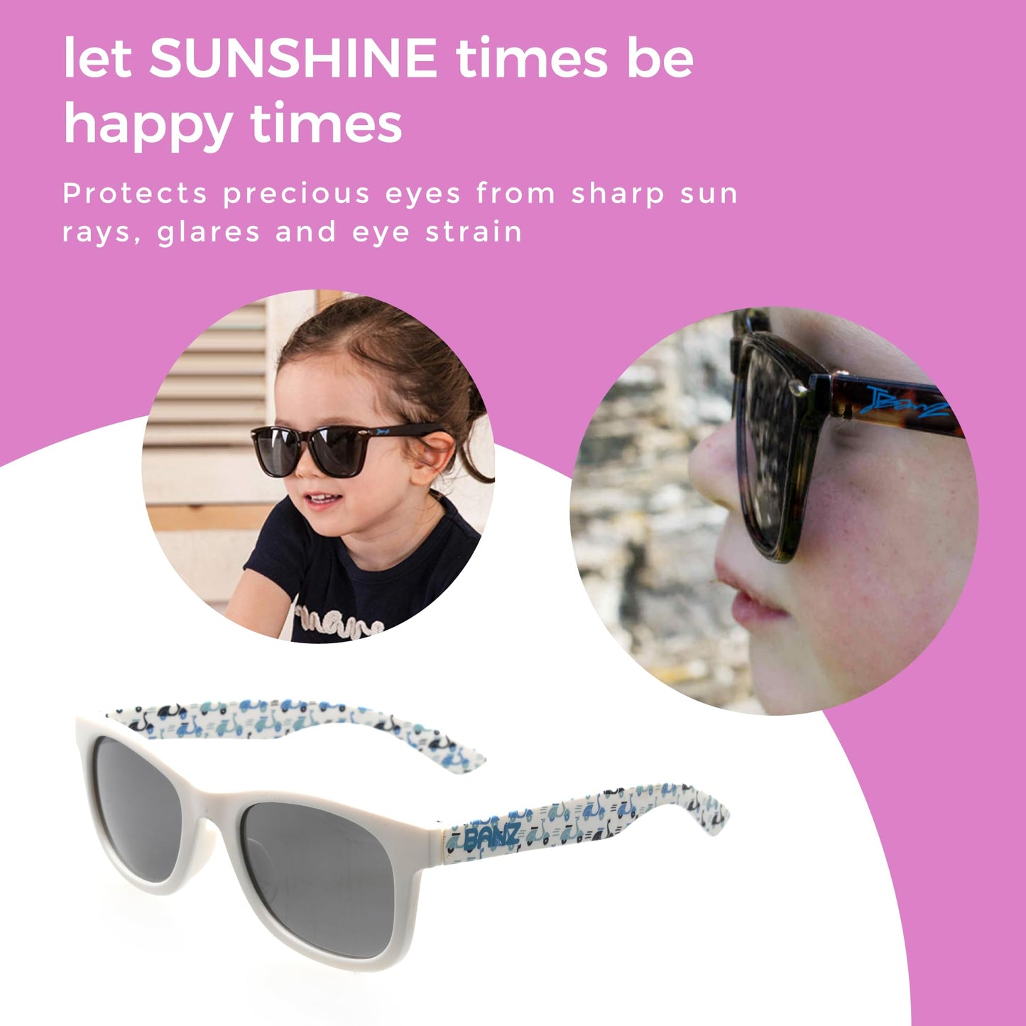 Banz Baby Sunglasses - Beachcomber Design Vespa Tour