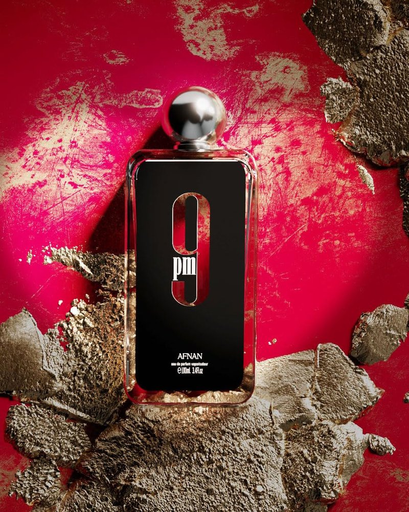 Afnan 9 PM Eau De Parfum for Men - 3.4 Fl. Oz | Long-Lasting Fragrance