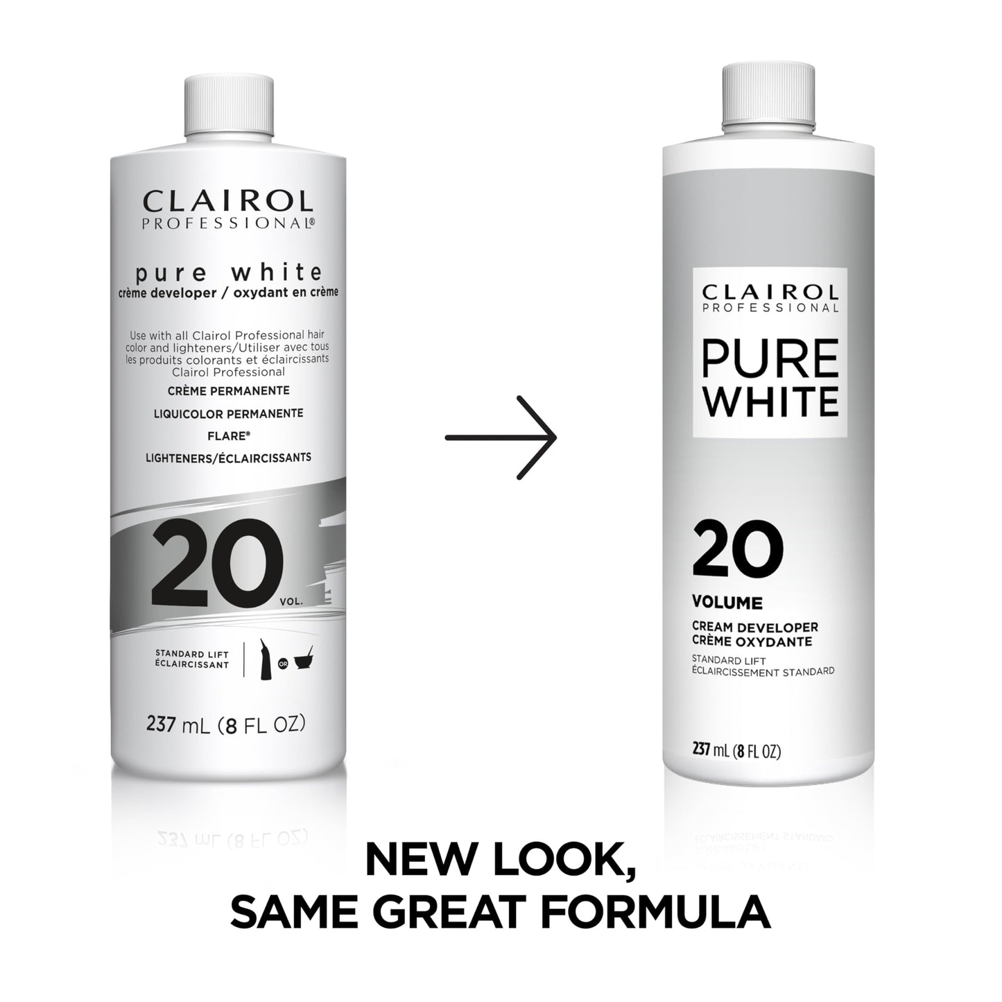 Clairol Professional Pure White 20 volume Crème Developer, 16 oz (Pack of 1)