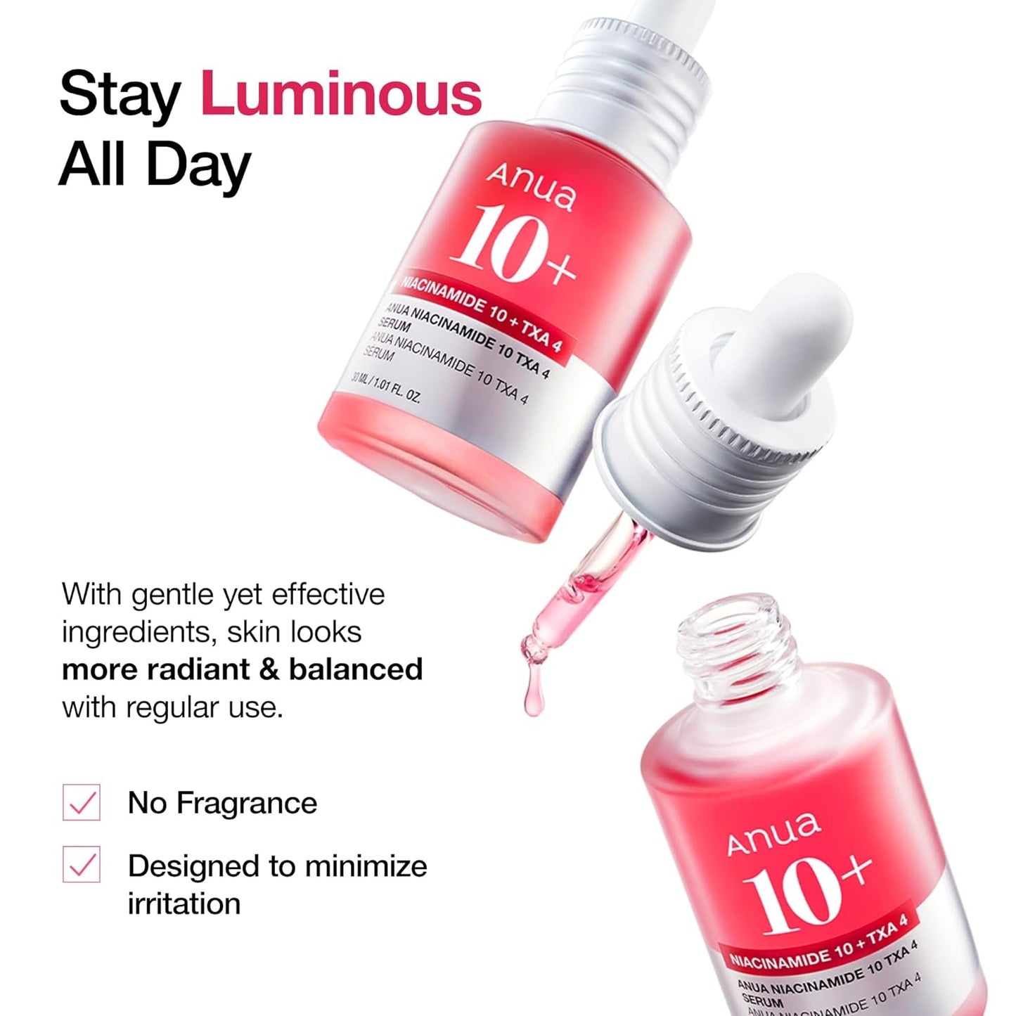 Anua Glass Skin Prep Duo - 10% Niacinamide & 4% Tranexamic Acid Serum | Heartleaf 77 Toner for Glowing Skin, Hydrating & Calming