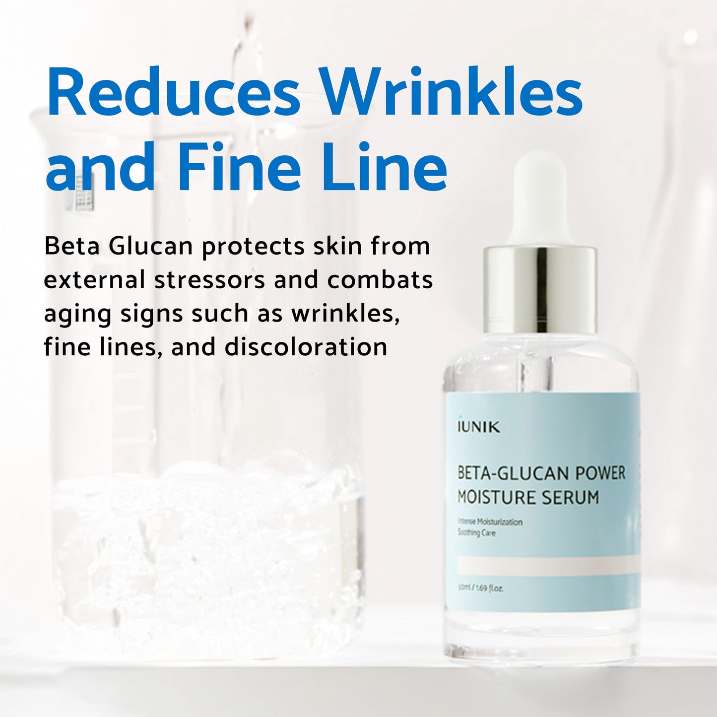 IUNIK Beta Glucan Daily Moisture Cream Beta-Glucan Power Deep Moisture Serum Intense Hydration Fortifying Skin Barrier Ultra Intense Hydrating Moisturizing Facial Moisturizer Korean