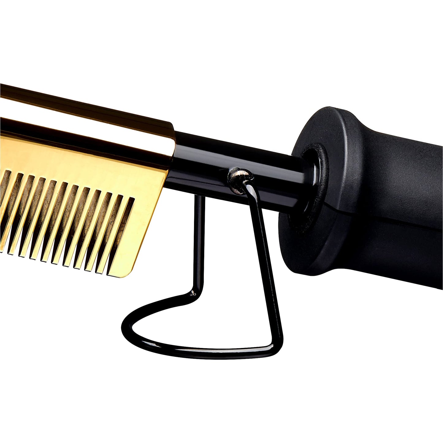 Red by Kiss Hot Comb Hair Straightener 450 Degrees, Straight Teeth Electric Heating Comb, Pressing Comb Brush for Straightening Hair and Beard, Curling Iron for Natural Black Hair