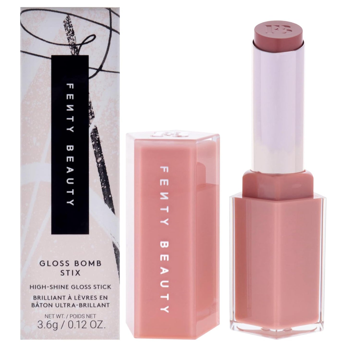 Fenty Beauty Gloss Bomb Stix - High Shine Lip Gloss Stick | 03 Fenty Glow - 0.12 oz