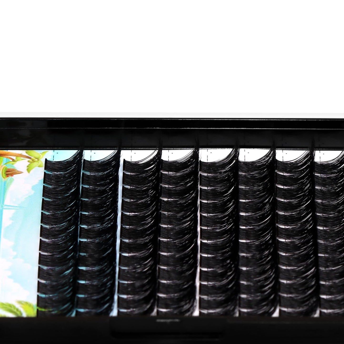 Dedila Large Pack 8-20mm to Choose D Curl Cluster Eyelash Extensions D Curl Wide Stem Individual False Eyelashes Dramatic Volume Eye Lashes Set Home DIY Lashes (12mm)