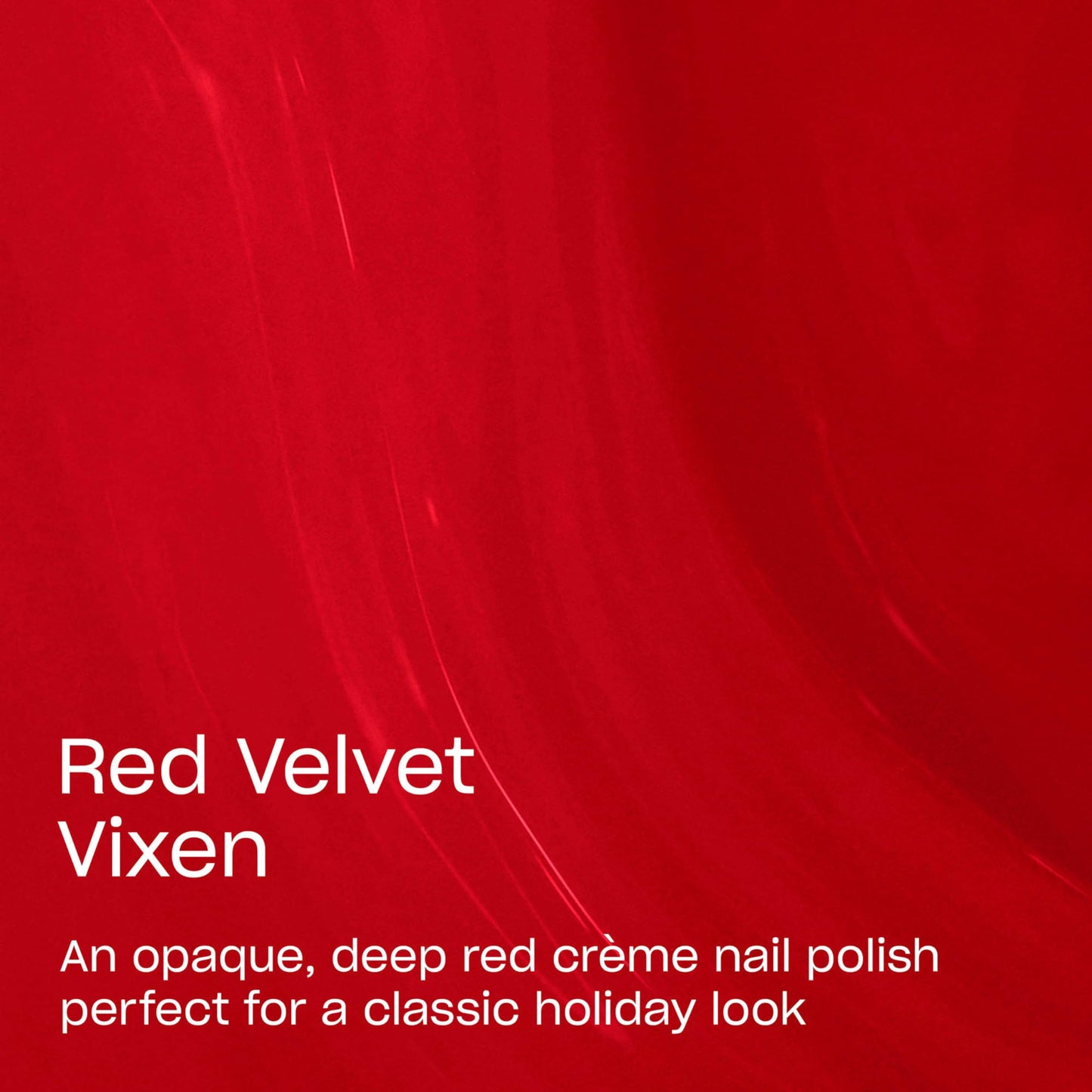 OPI Nail Lacquer Red Velvet Vixen | Opaque Dark Warm Red Crème Chip Resistant Nail Polish | Good Enough to Treat Collection | Holiday 2025