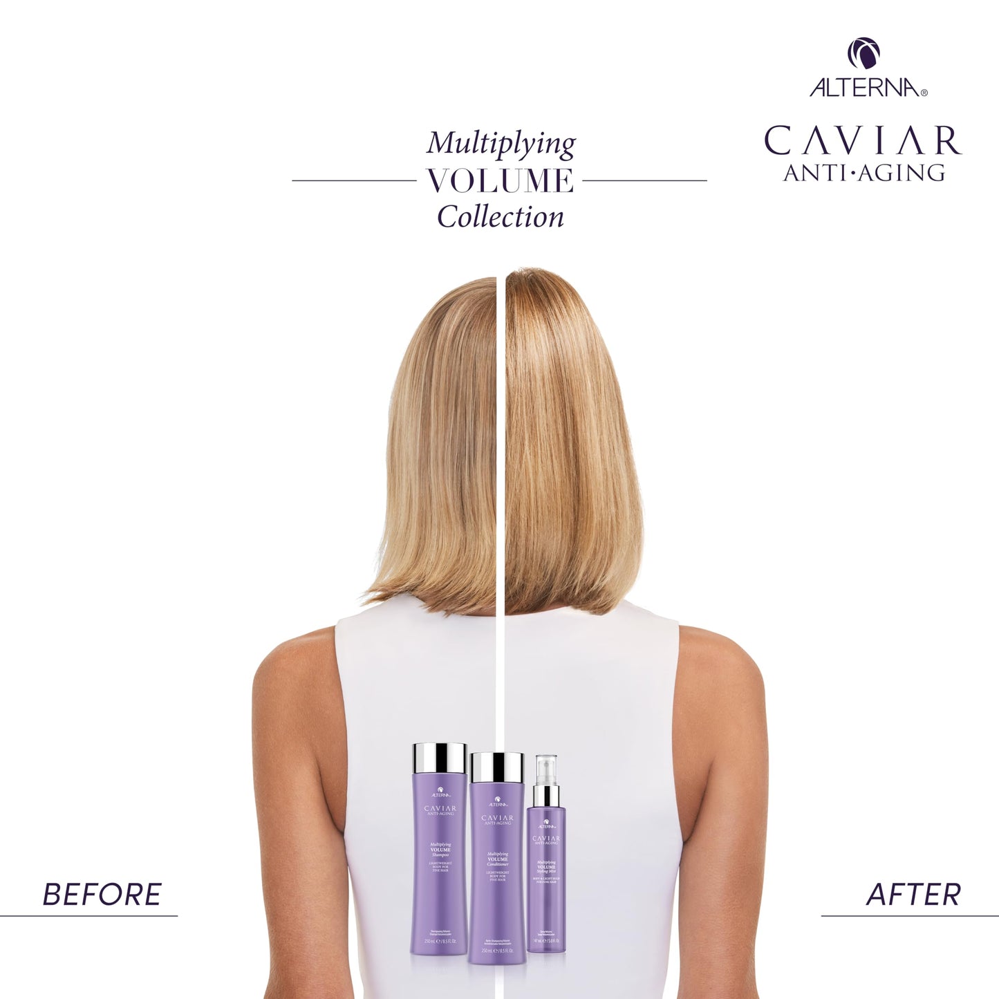 Alterna Haircare CAVIAR Anti-Aging Multiplying Volume Shampoo, 16.5 Fl Oz | For Fine, Limp or Thin Hair | Create Instant Volume and Thickness | Sulfate Free