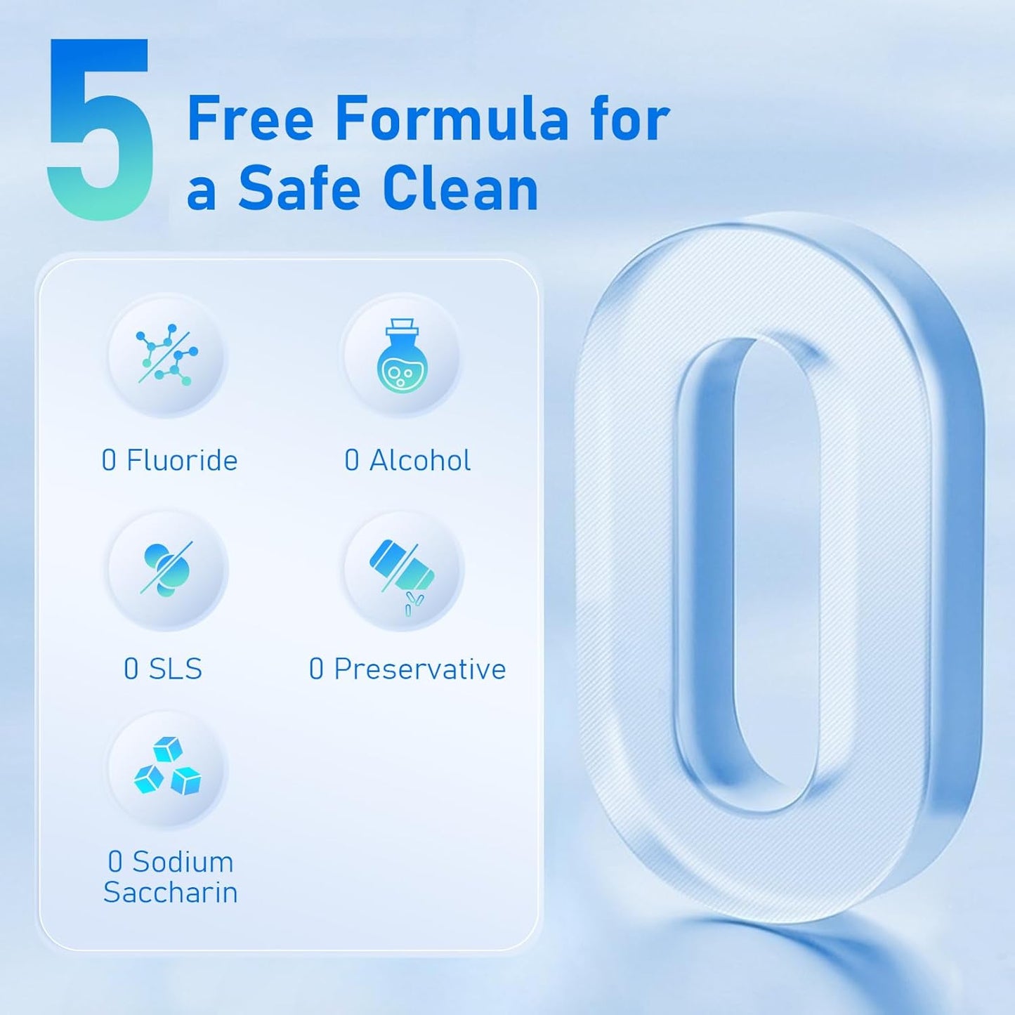 Probiotic Mouthwash Tablets - Travel Size Oral Care for Fresh Breath | Coconut, Green Tea & Peach (105 Tablets)