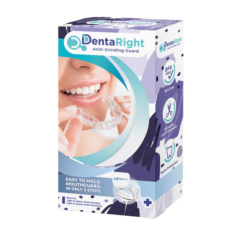 DentaRight Dental Mouthguard for Bruxism, Teeth Grinding and Clenching, Pack of 6 in 3 Different Sizes Moldable, Trimmable Premium Quality Dental Night Guard for Teeth Grinding and Stops Bruxism