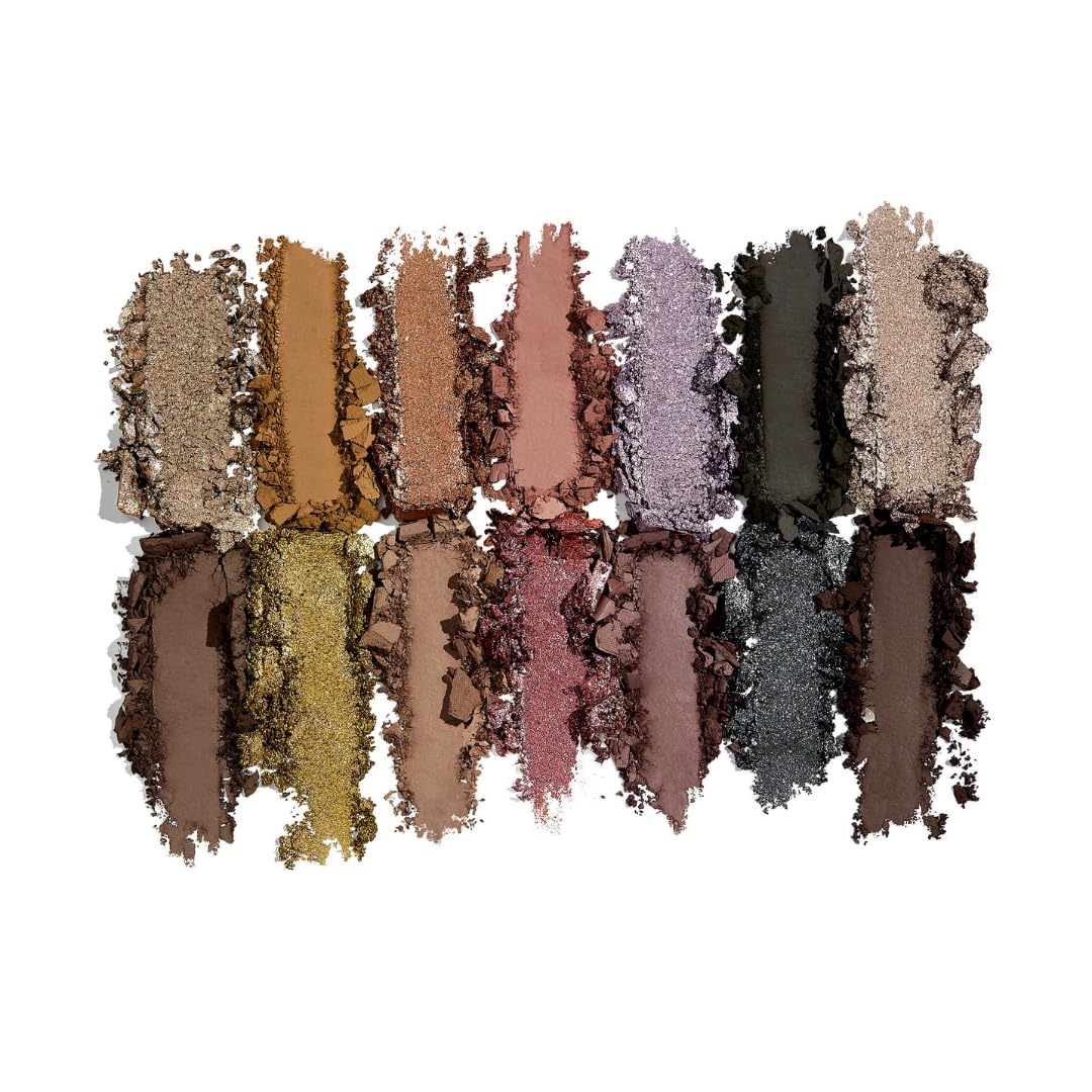 Sigma Beauty Cool Neutrals Eyeshadow Palette — Dual-Ended Brush, 14 Cool-Toned Eye Shadows - Includes Mirror, Waterproof Technology, Mixture of Finishes