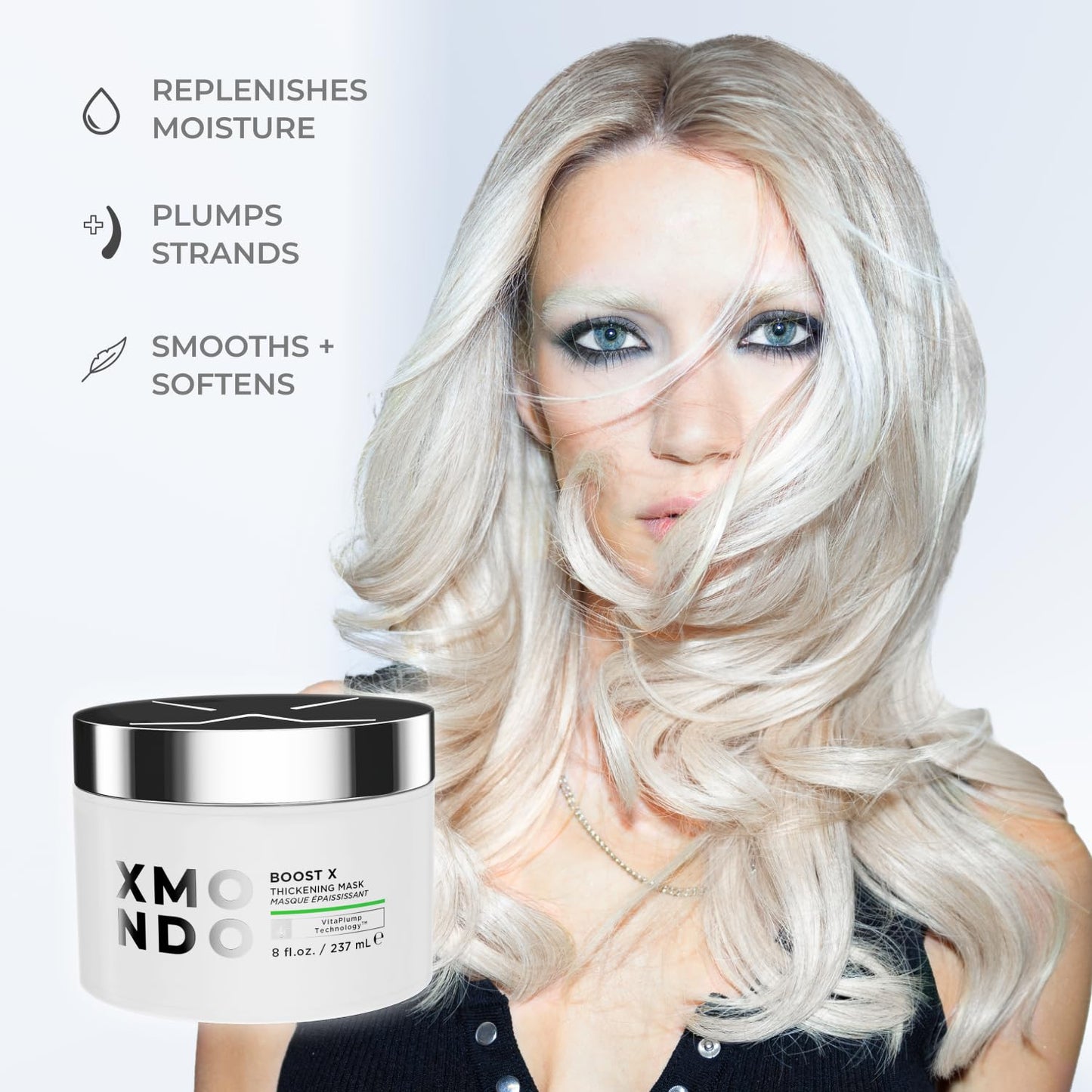 XMONDO Hair Boost X Thickening Mask – Thicker, Stronger, Fuller | Nourishes, Repairs & Adds Visible Volume