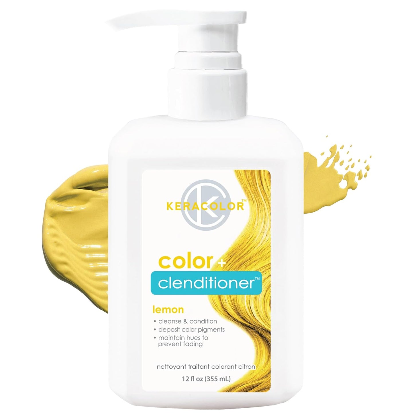 Keracolor Color + Clenditioner - 3-in-1 Color-Depositing Conditioner for Vibrant Hair | 12 Fl Oz, 23 Shades Available