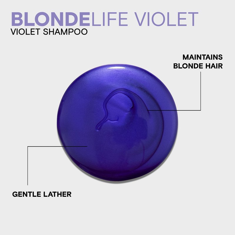 Joico Blonde Life Violet Shampoo | For Cool & Bright Blonde Hair | Neutralize Brassy Tones | Banish Yellow Tones | Boost Shine | Sulfate Free | With Monoi & Tamanu Oil | 10.1 Fl Oz