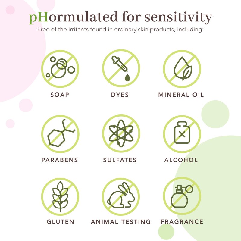 pHisoderm Fragrance Free Cream Face Cleanser With Aloe and Oats to Soothe & Calm, Non-foaming pH Balanced Sensitive Skin Face Wash, 6 Fl Oz (3 x 6 fl oz)