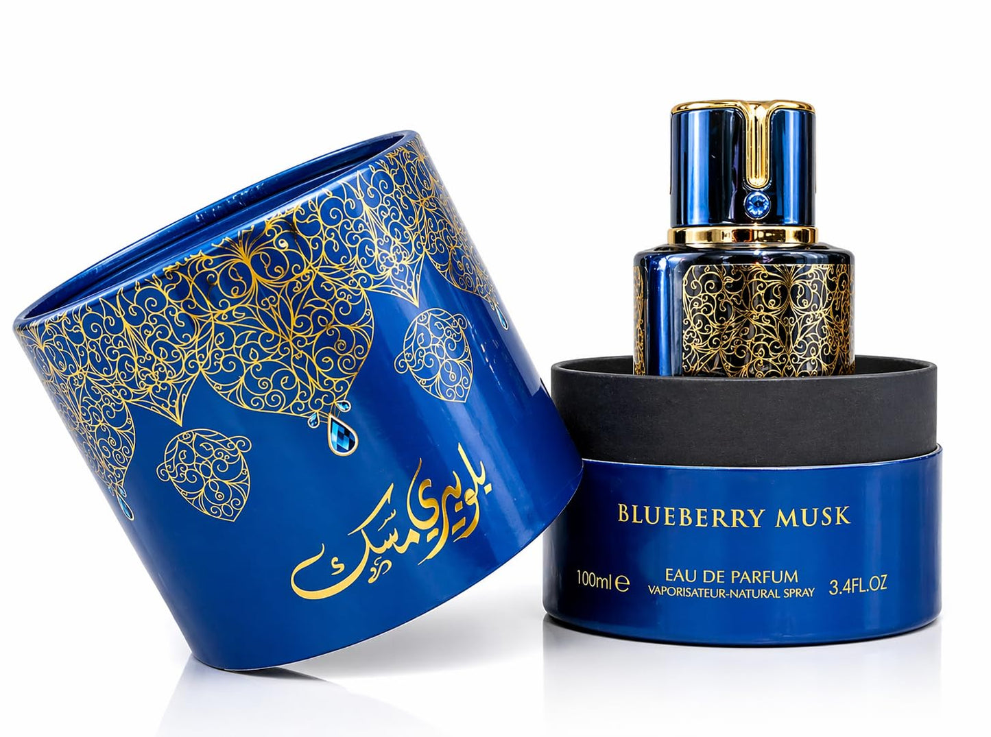 9 O'CLOCK BlueBerry Musk Unisex Perfume, Long Lasting Cologne for Men and Women 3.4 Fl. Oz. Eau de Parfum Natural Spray
