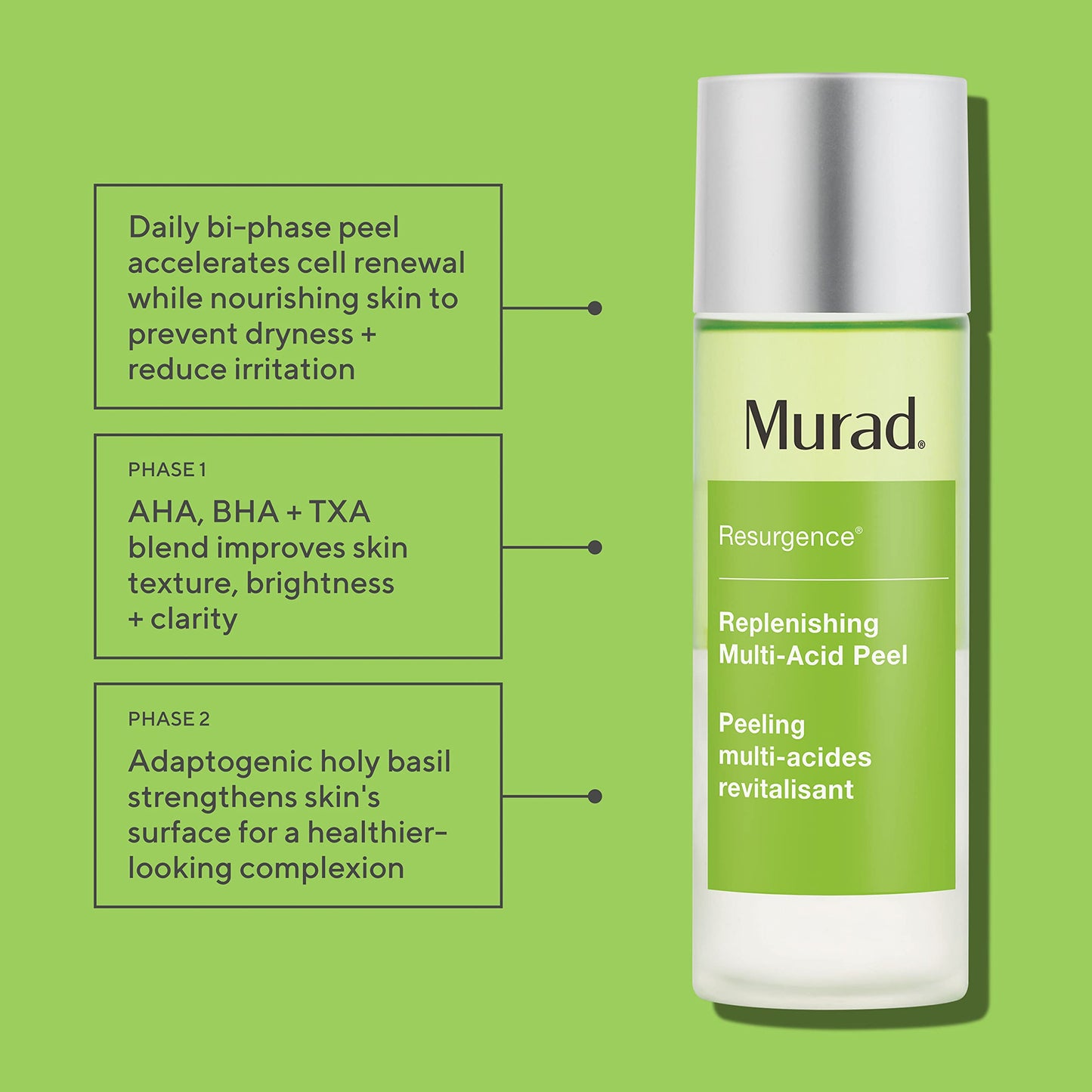 Murad 90 Day Resurgence Kit - Retinol Youth Renewal Serum, Renewing Cleansing Cream, Retinol Youth Renewal Night Cream, Retinol Youth Renewal Eye Serum and Replenishing Multi Acid Peel