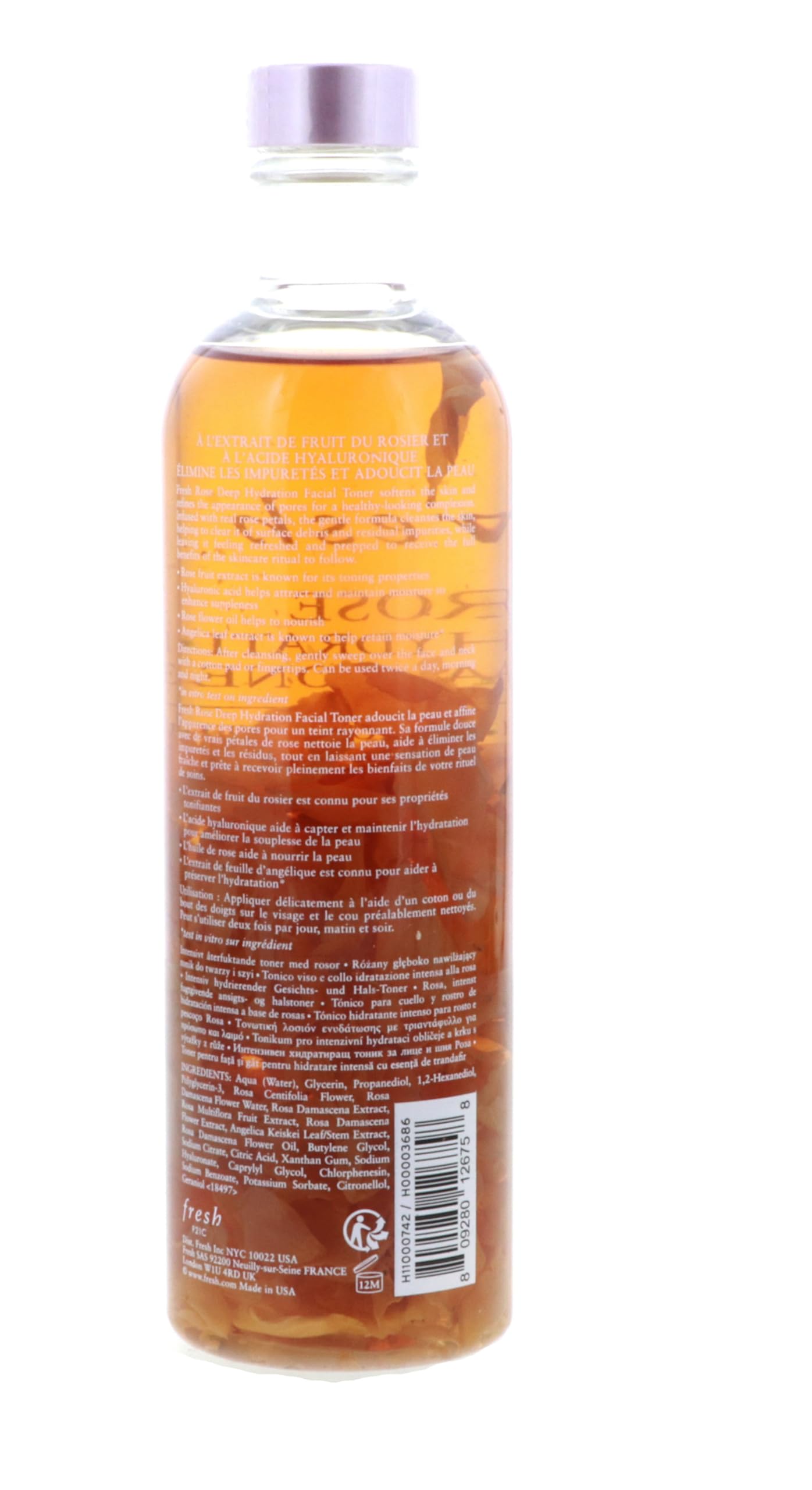 Fresh Rose Deep Hydration Facial Toner 250ml/8.4oz