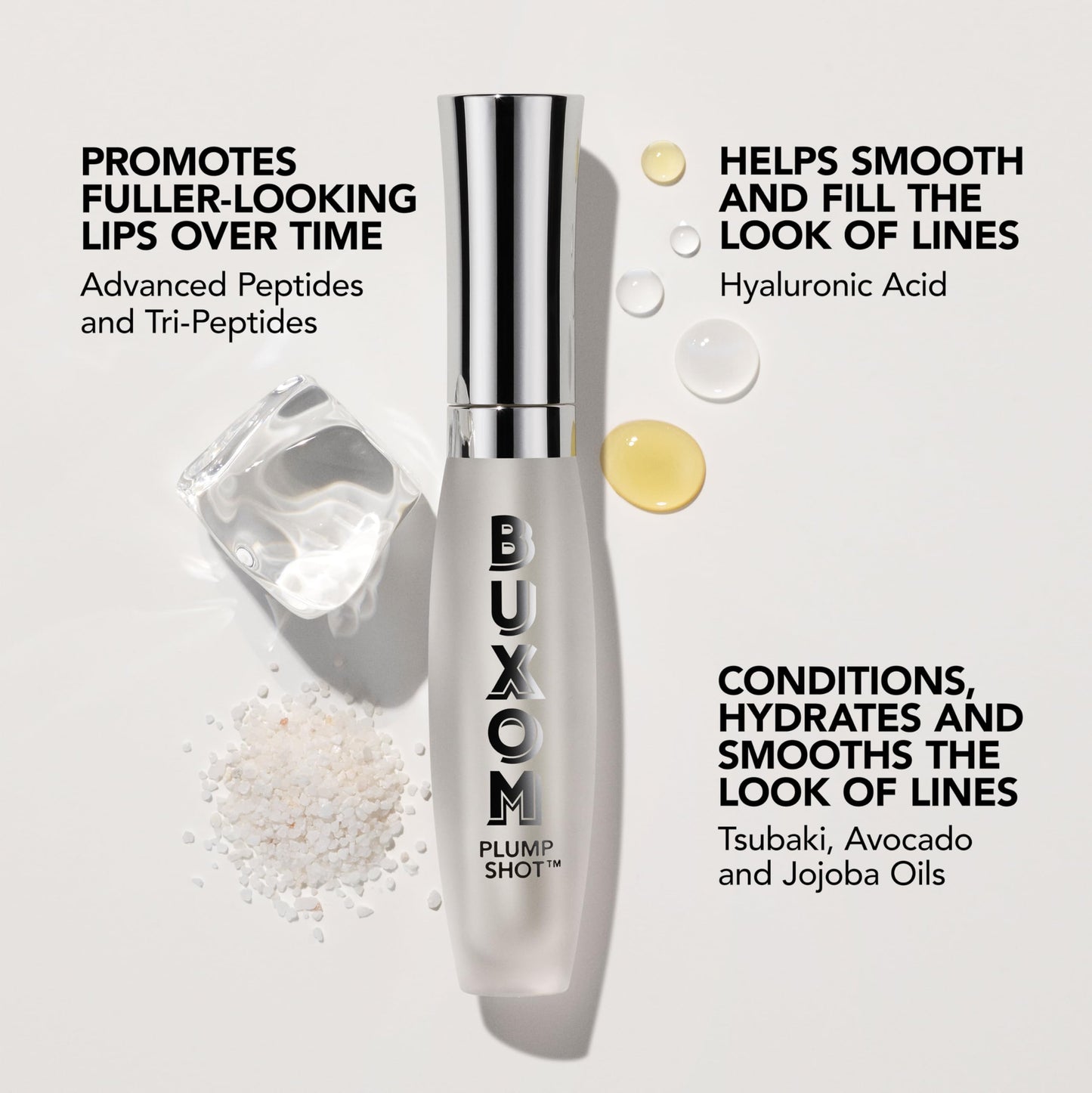 Buxom Plump Shot Peptides Lip Serum, Celestial Nude