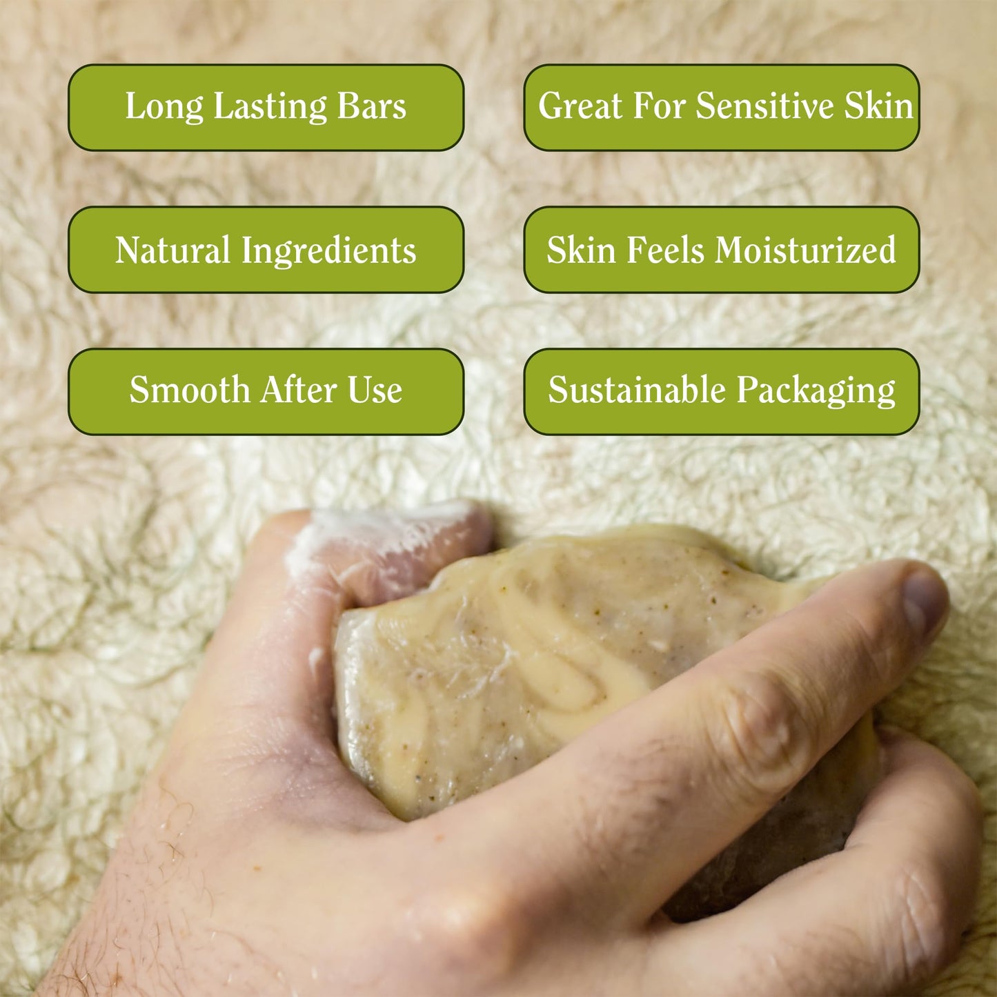 CompassSoap Natural Bar Soap for Women & Men | Skin-Friendly, Hand Made Soap Bar Gift Set | Best Exfoliating and Cleansing Bar Soap for Men & Women | 5 Oz. Variety Pack of 5
