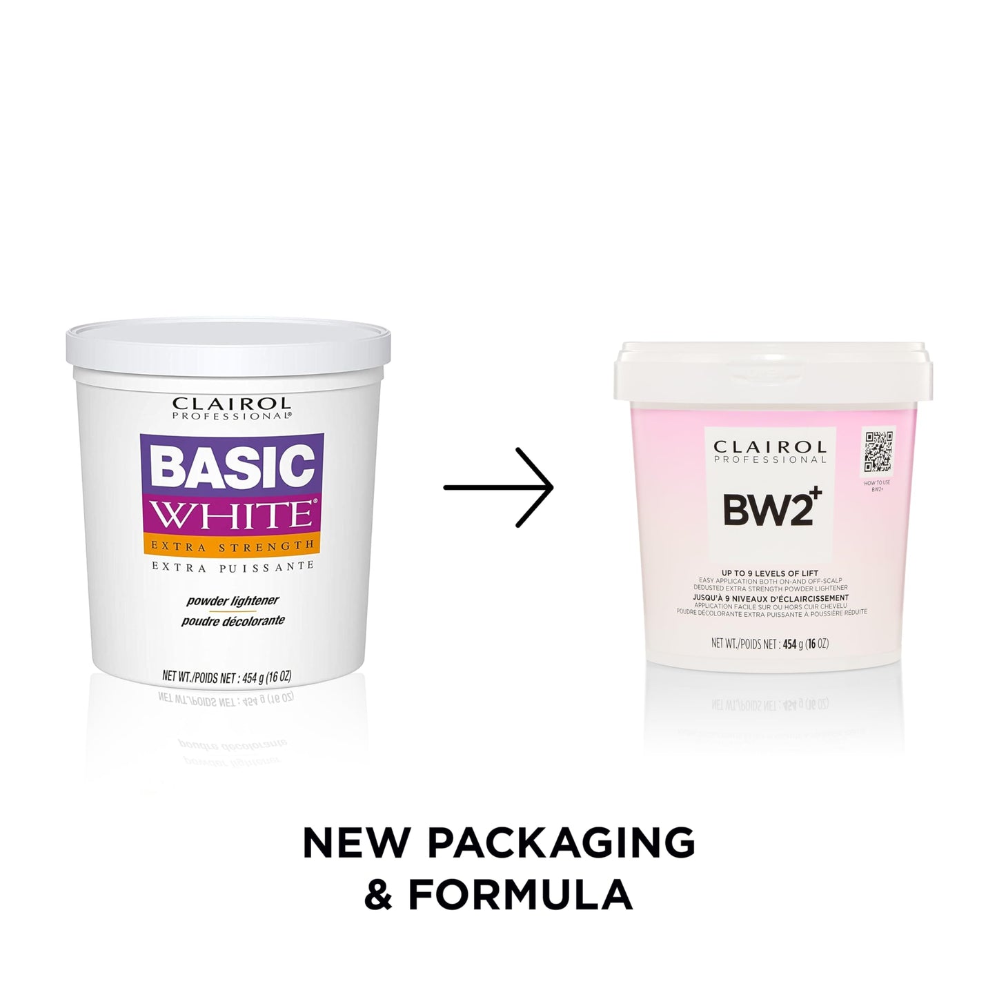 Clairol Professional BW2+ Dedusted Extra Strength Powder Lightener for Hair Highlights, 16 oz.