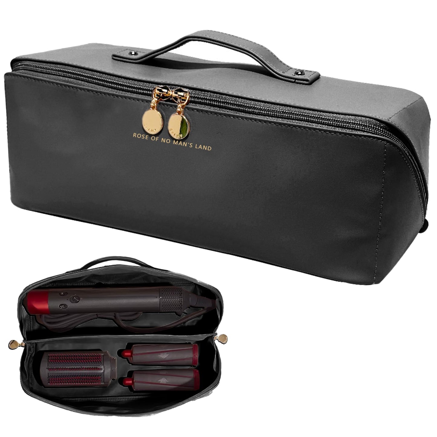 Linpr Hair Tool Travel Bag, Hair Dryer Case for Dyson Airwrap, Black