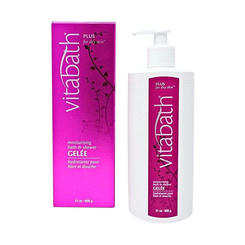 Vitabath Plus Moisturizing Bath & Shower Gel - Deeply Hydrating Body Cleanser with Replenishing Oils | 21 oz