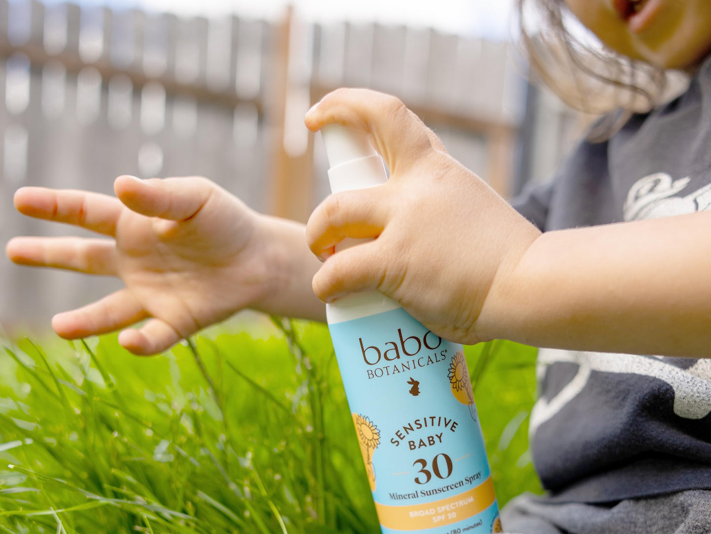 Babo Botanicals Sensitive Baby Mineral Sunscreen Spray SPF30 - Natural Zinc Oxide - Non-Aerosol – Face & Body - Fragrance-Free - Water Resistant - For Babies & Kids - Various Versions