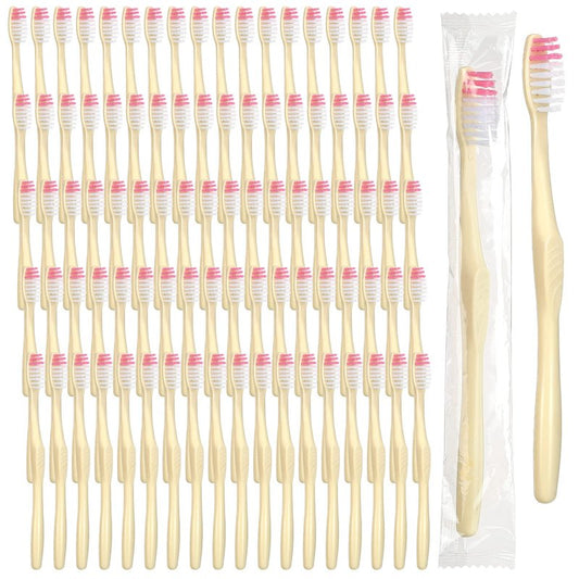 Tanlade 800 Pcs Disposable Toothbrush Bulk Individually Wrapped Manual Soft Bristle Disposable Toothbrushes Bulk Travel Toothbrushes for Adults Kids Homeless Hotel Guest Rooms Camping Office