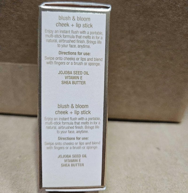 Jouer Blush & Bloom Cheek + Lipstick, Bare Rose - Hydrating Cream Blush Stick for Cheek and Lip Tint - Moisturizing Rose Hip and Squalane Oil Formula
