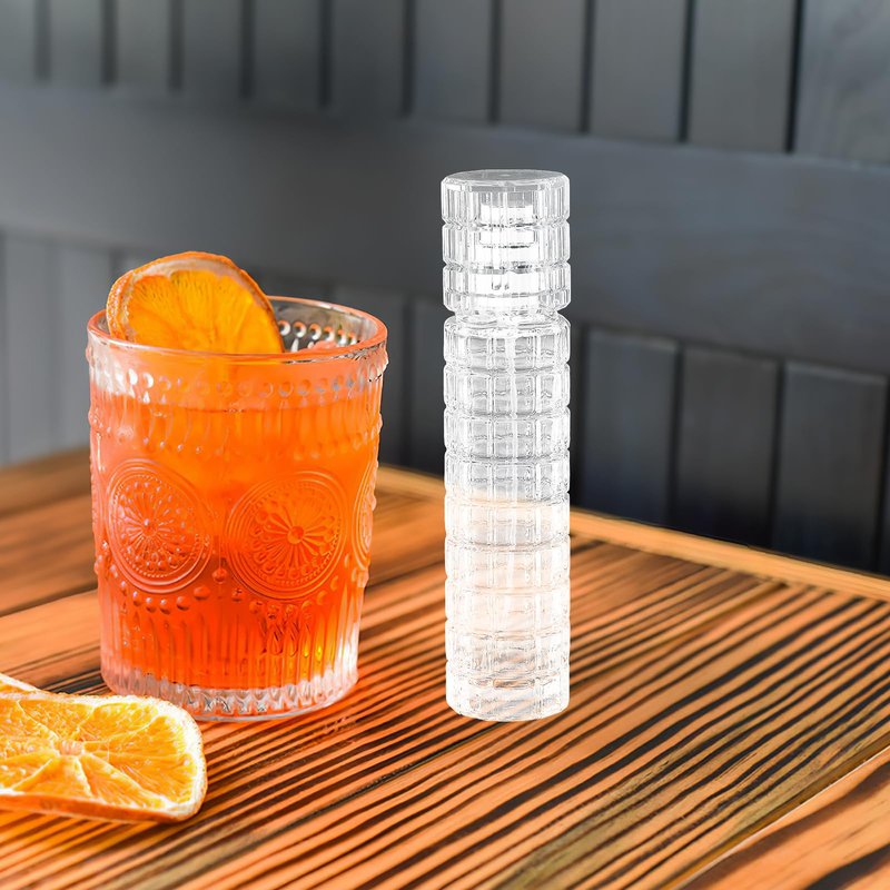 Zerodeko Cocktail Sprayer Refillable Glass Bitters Bottle 4.84X3.30X1.10In Lightweight Bar Tool for Perfume Mist and Cocktail Spray Travel Use