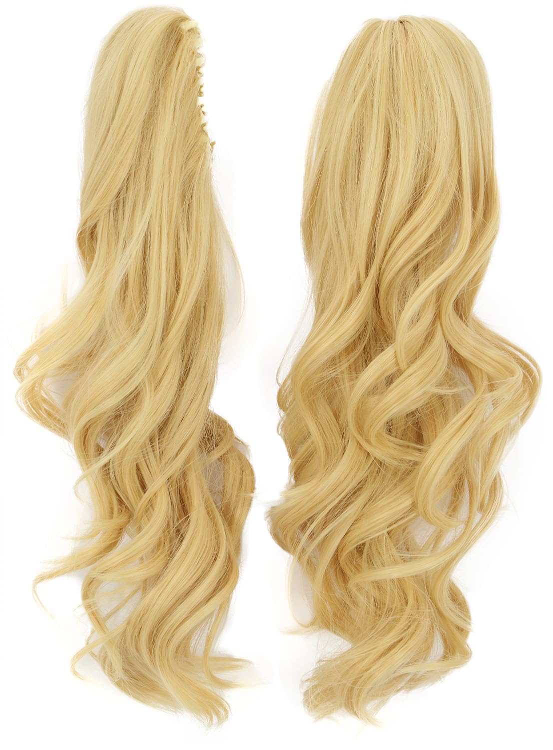 karlery Adult Women's Long Ponytail Blonde Wig Lolita Clip In Thick