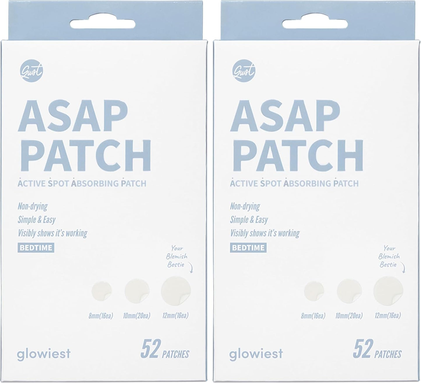 Active Spot Alleviating Patches - Hydrocolloid Treatment for Acne | 52 Patches in 8mm, 10mm & 12mm Sizes