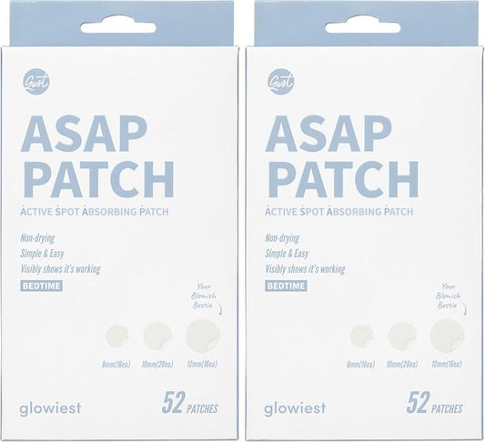 Active Spot Alleviating Patches - Hydrocolloid Treatment for Acne | 52 Patches in 8mm, 10mm & 12mm Sizes