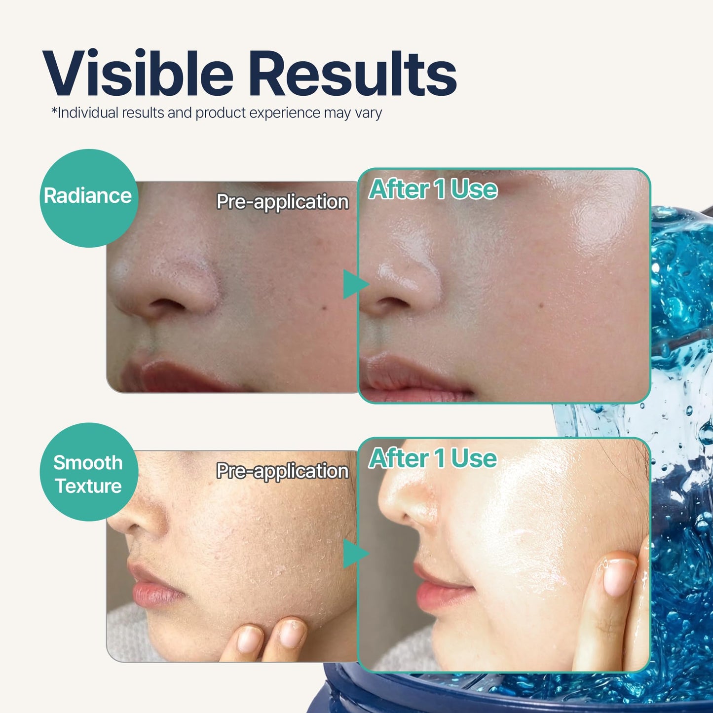 Aurora Glow Capsule Overnight Mask | Overnight Recovery for Glow, Radiance & Glass Skin | Hydrating & Brightening Mask with Vitamin C, Ceramide & 8 Hyaluronic Acids | Korean Skincare (2.1 fl oz)