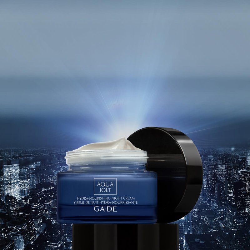 GA-DE Aqua Jolt Hydra-Nourishing Night Cream - Face Moisturizer with Hyaluronic Acid - Face Cream with Tamarind Extract H-22 and Vitamin E - 1.7 oz