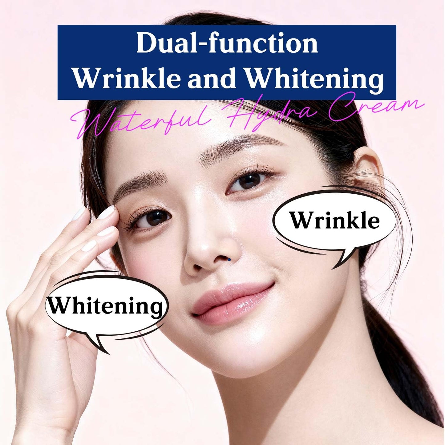 I'M SEOUL Moisturizer Face Cream Waterful Hydra Deep Moisture with Niacinamide, Adenosine and Soothing Allantoin Derma Korean Skincare 1.76 oz