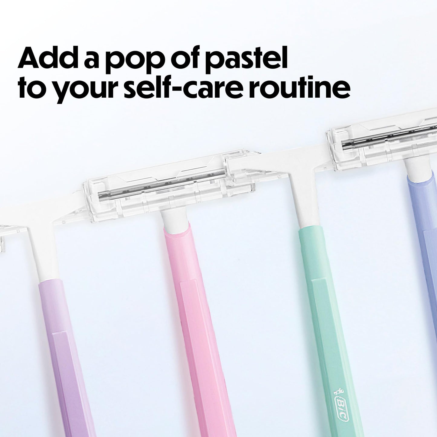 BIC Silky Touch Women's Disposable Razors, With 2 Blades, Pretty Pastel Razor Handles, 10 Count Pack of Shaving Razors