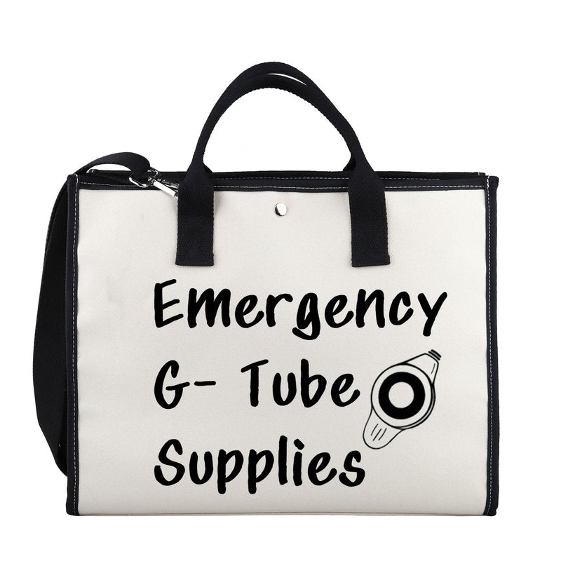 XYANFA Feeding Tube Bag Funny Dietician Gift Nurse Cosmetics Makeup Bag Critical Care Nursing Gift Emergency G Tube Supplies