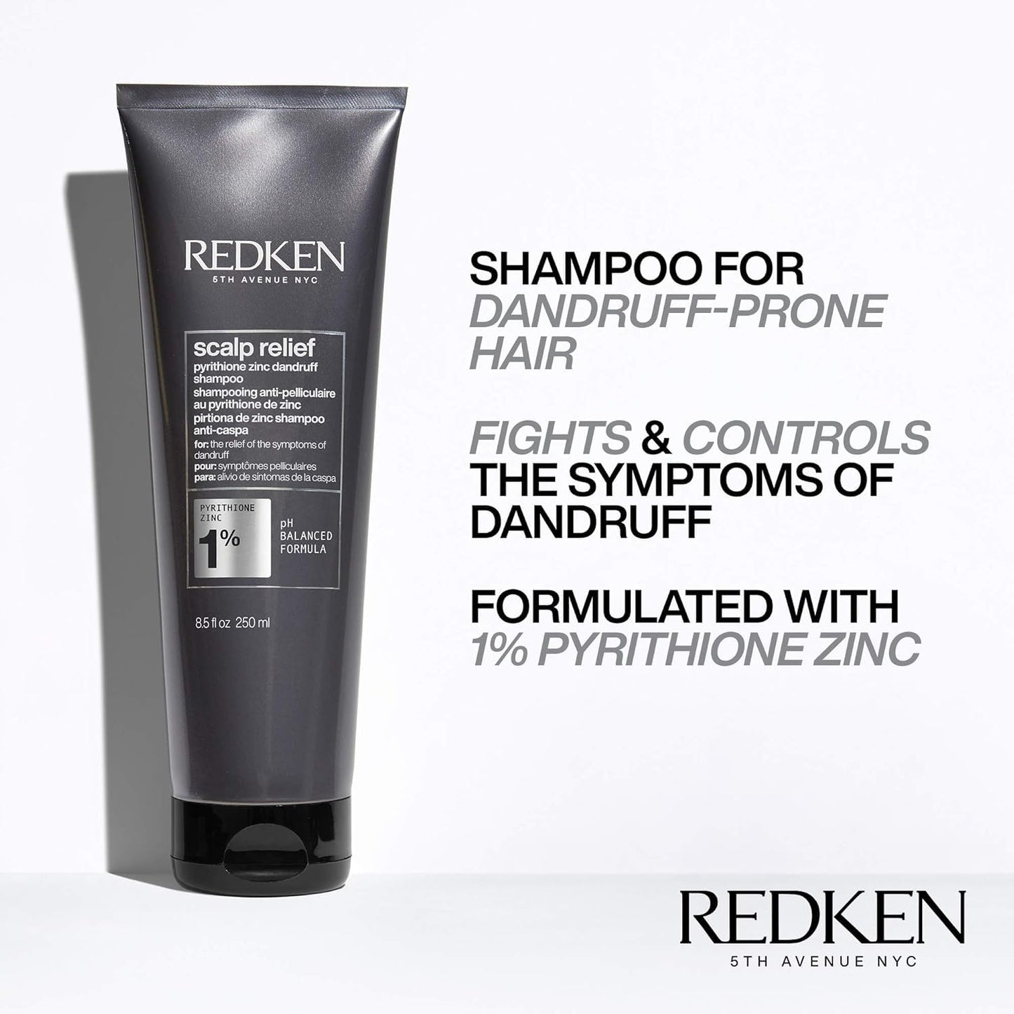 Redken Scalp Relief Dandruff Control Shampoo - Soothes Scalp & Controls Dandruff, Dermatologist Tested