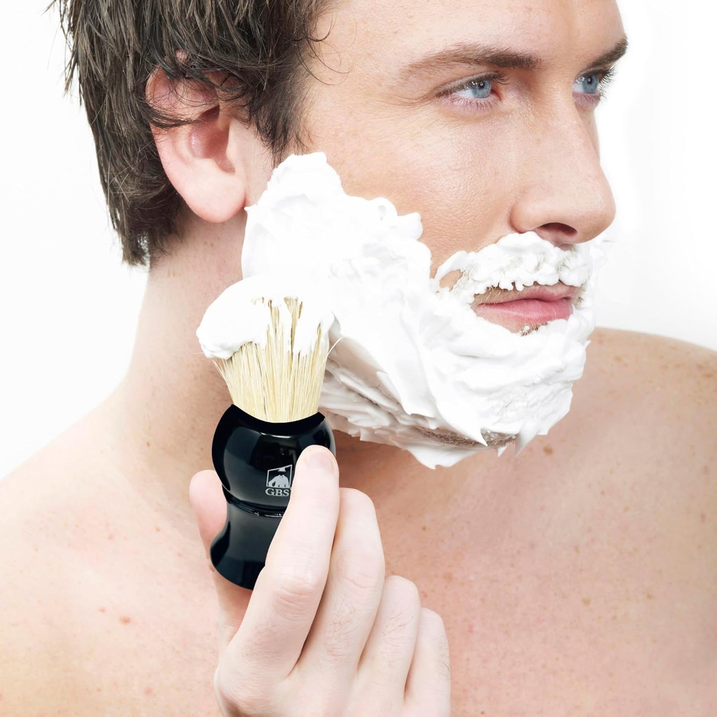 Men’s Wet Shaving Kit - Complete 4-Piece Set with Ceramic Bowl, Shave Brush & Shea Butter Soap | Black