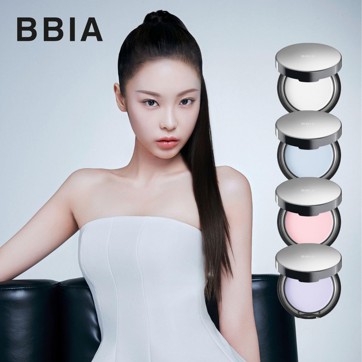 BBIA EAU Powder Pact - Pressed Powder Compact for Makeup Setting & Blurring | 03 Blossom Pink, 1 Pack