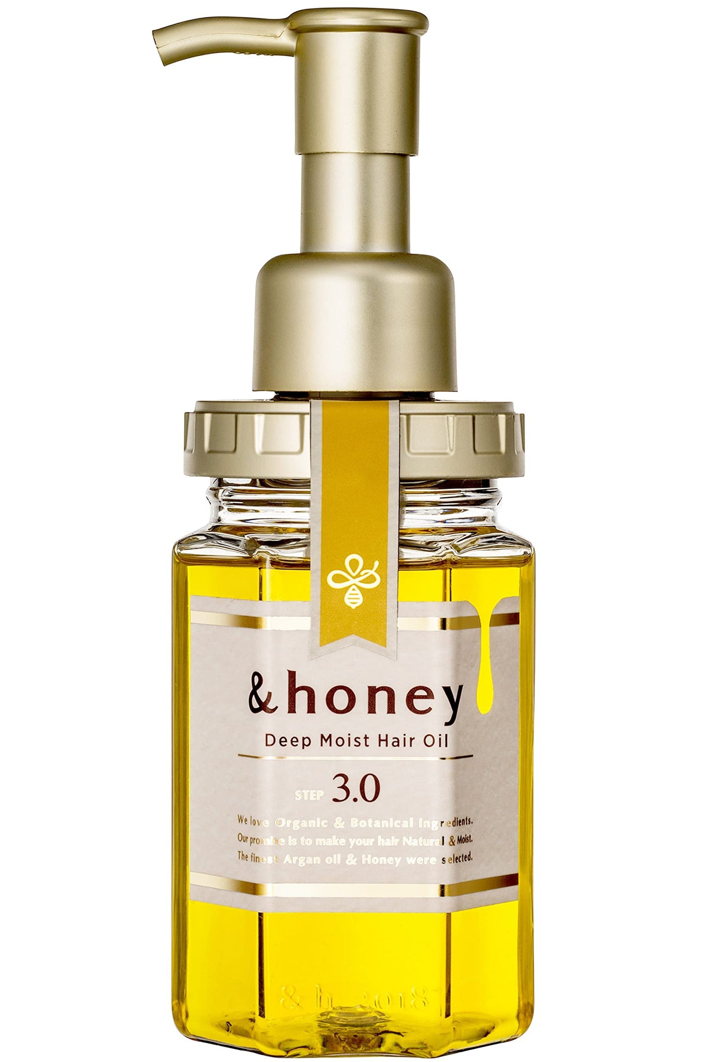 &honey Deep Moist Hair Oil, Bulgarian Damask Rose Honey, 3.4 oz (100 m)