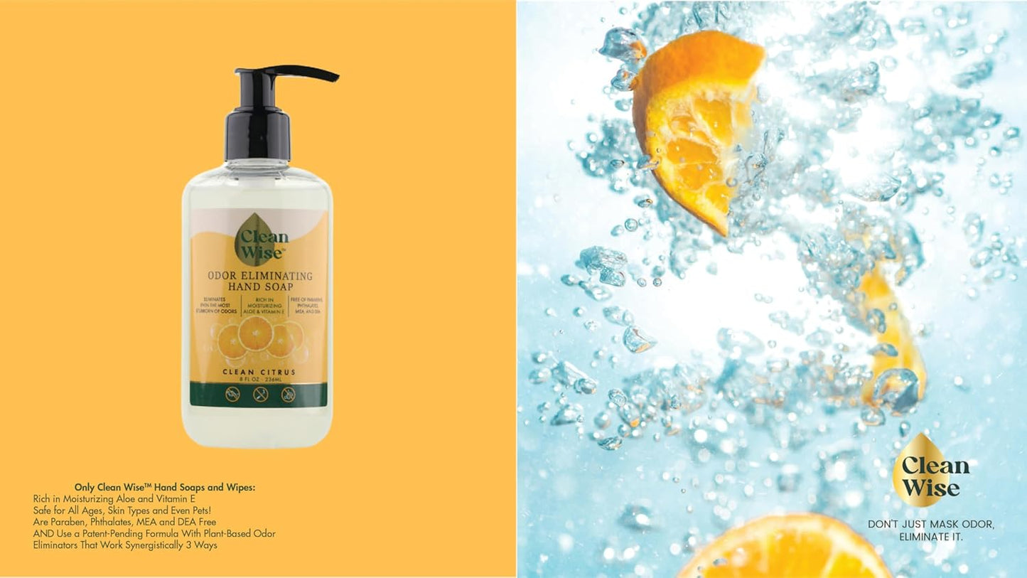 Odor Eliminating Hand Soap - Clean Citrus & Lavender, 8 fl oz (3 Pack)