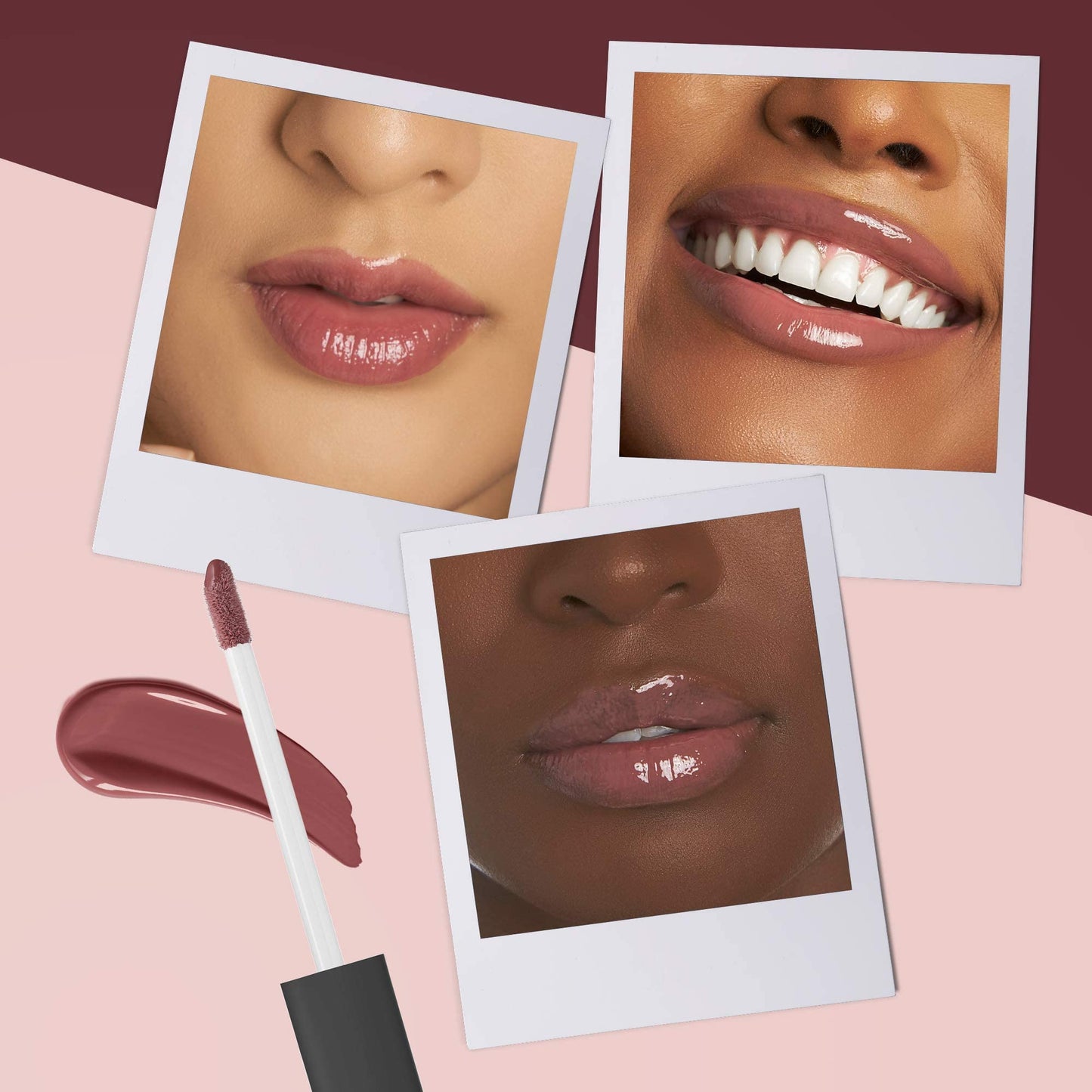 Mented Cosmetics Lip Gloss Bundle | Vegan, Paraben-Free, Cruelty-Free Gloss Topper | Long Lasting and Moisturizing Lipgloss (Send Nudes & Mauve Over)