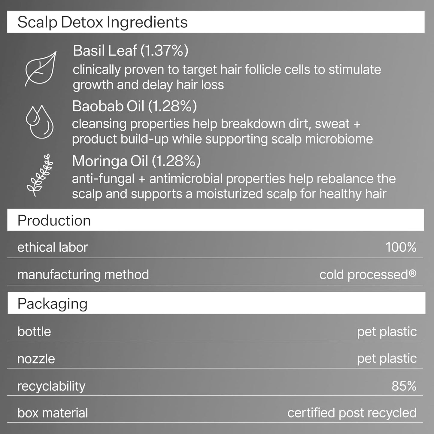 ACT+ ACRE Scalp Detox Oil - Cold Processed, Sulfate-Free Treatment for Flaky, Dry Scalp | Promotes Thicker Hair