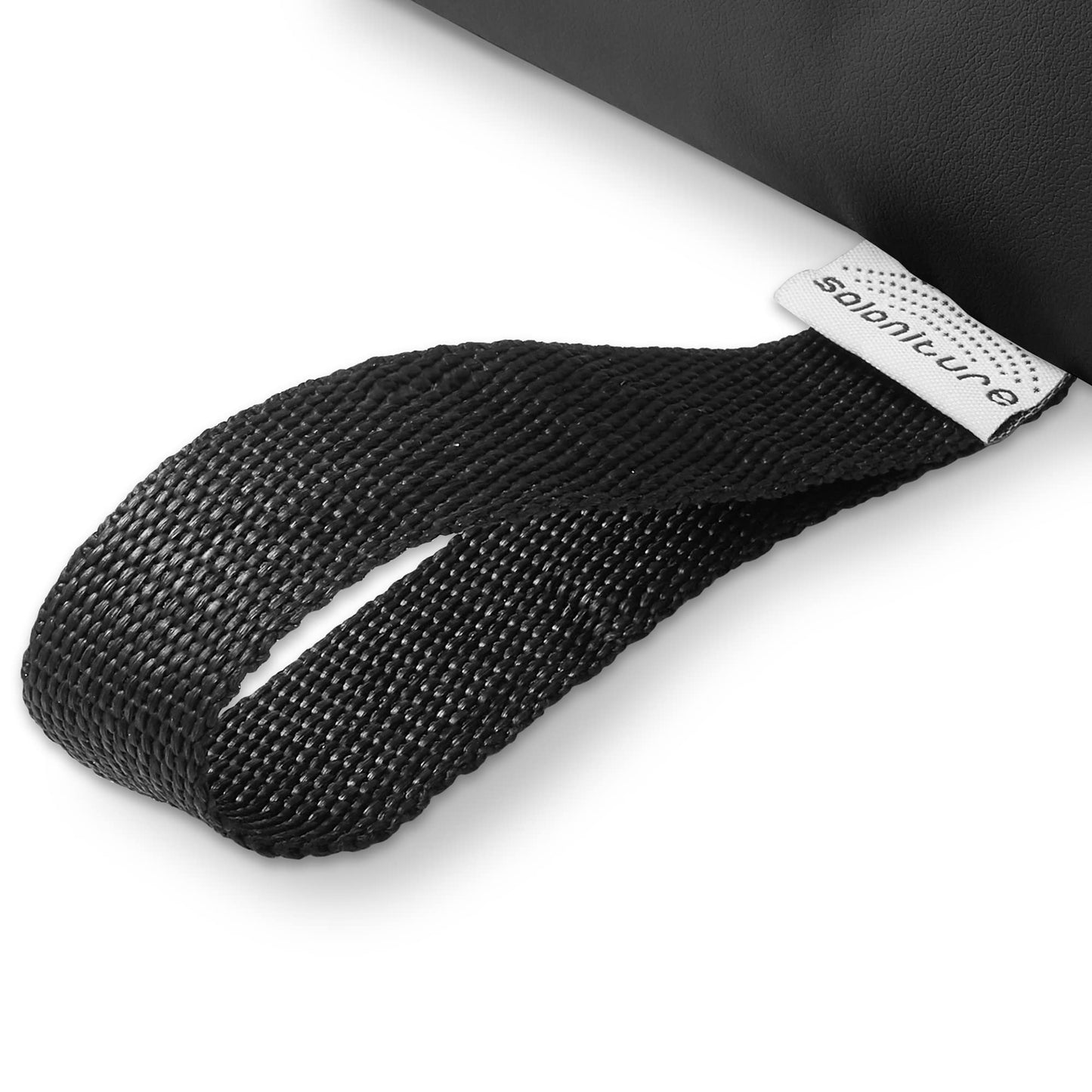 Saloniture Half Round Neck Massage Table Bolster Pillow Pad - 13 x 6 x 3 Inch - Black